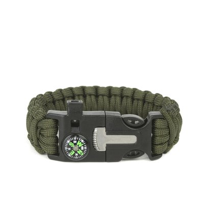 Браслет Dozen Tactical Paracord Bracelet - 5 in 1 "Olive" 2914950060084 фото