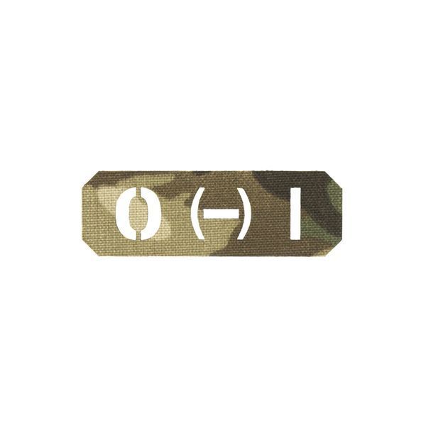 Нашивка на липучке Dozen Velcro Blood Group Patch (O - I) "Multicam" (2,5 * 7,5 см) 2914950062057 фото