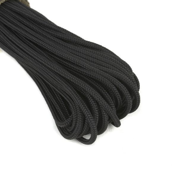 Паракордовый шнур Dozen Tactical Paracord 550 (Type III) "Black" 10 метров 2914950061036 фото