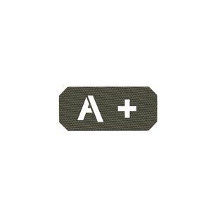 Нашивка на липучці Dozen Velcro Blood Group Patch (A+) "Olive" (2,5 * 5,5 см) 2914950061562 фото