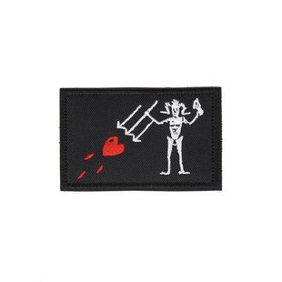 Нашивка на липучці Dozen Velcro Horizontal-B Black Beard Flag "Black" (8 * 5 см) 2914950065881 фото