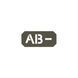 Нашивка на липучці Dozen Velcro Blood Group Patch (AB &mdash;) "Olive" (2,5 * 5,5 см) 2914950061616 фото 1