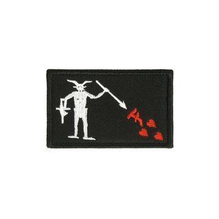 Нашивка на липучці Dozen Velcro Horizontal-F Black Beard Flag "Black" (8 * 5 см) 2914950065898 фото