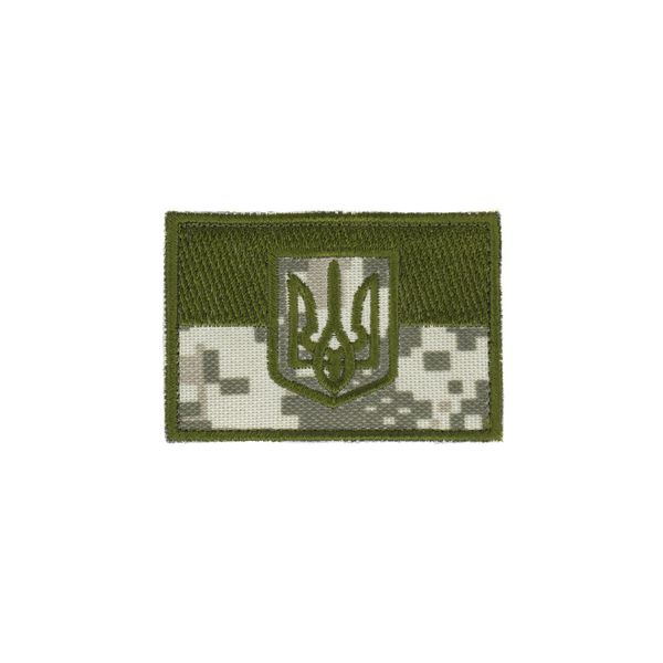 Нашивка на липучці Dozen Velcro Flag Patch "Trident - Pixel" (7 * 4,5 см) 2914950061692 фото