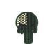 Нашивка на липучке Dozen Velcro Skull Shape Patch "Green" (9 * 6,5 см) 2914950060572 фото 1