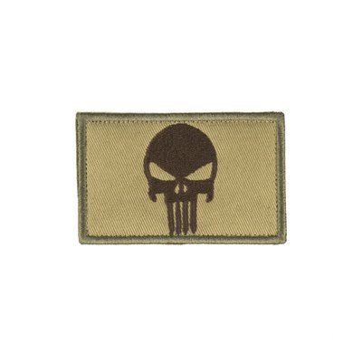 Нашивка на липучке Dozen Velcro Skull Patch "Coyote" (8 * 5 см) 2914950059750 фото