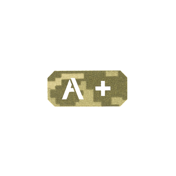Нашивка на липучці Dozen Velcro Blood Group Patch (A+) "Pixel MM14" (2,5 * 5,5 см) 2914950062798 фото