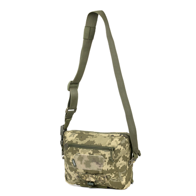 Cумка-напашник зі з'ємним ременем Dozen Front Pouch For Ballistic Protection - Universal (Strap) "Pixel MM14" DFPUS14 фото