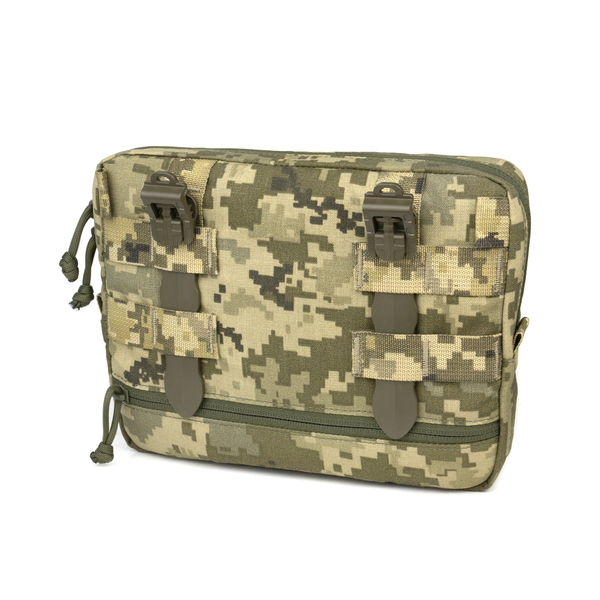 Cумка-напашник зі з'ємним ременем Dozen Front Pouch For Ballistic Protection - Universal (Strap) "Pixel MM14" DFPUS14 фото