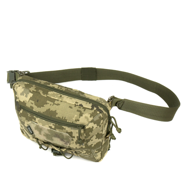 Cумка-напашник зі з'ємним ременем Dozen Front Pouch For Ballistic Protection - Universal (Strap) "Pixel MM14" DFPUS14 фото