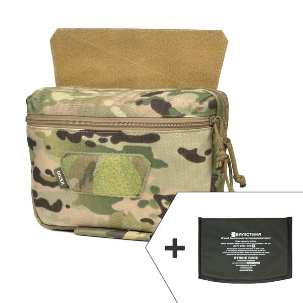 Напашник Dozen Front Pouch Ballistic Protection - USA Cordura 1000D "Orig.MultiCam" с баллистическим пакетом 1 класс 2914950066185-1 фото