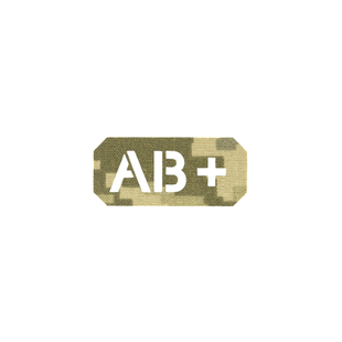 Нашивка на липучці Dozen Velcro Blood Group Patch (AB +) "Pixel MM14" (2,5 * 5,5 см) 2914950062835 фото