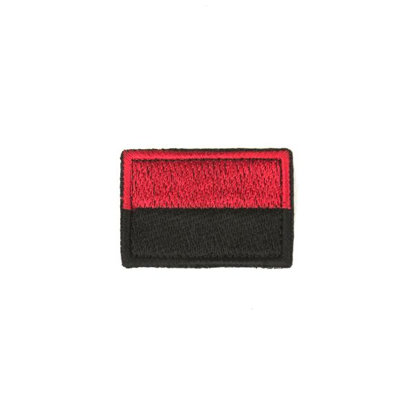 Нашивка на липучке Dozen Velcro Mini Flag Patch "Red/Black" (4,5 * 3 см) 2914950060916 фото