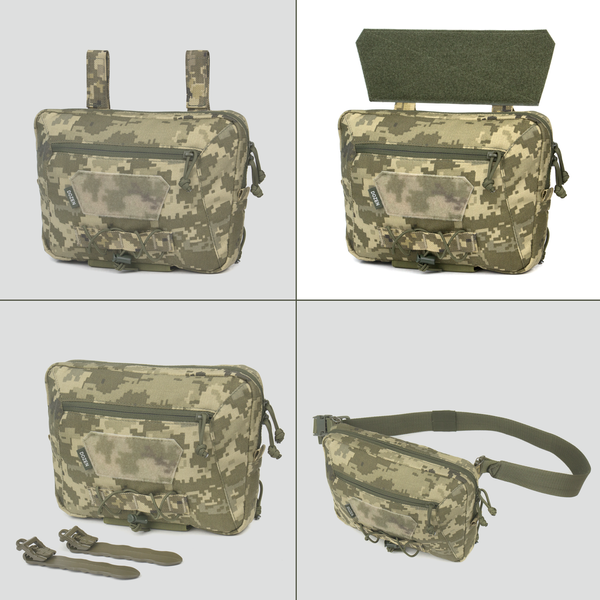 Напашник Dozen Front Pouch For Ballistic Protection - Universal (Velcro) "Pixel MM14" (24 * 17,5 см) DFPUV14-Velcro фото