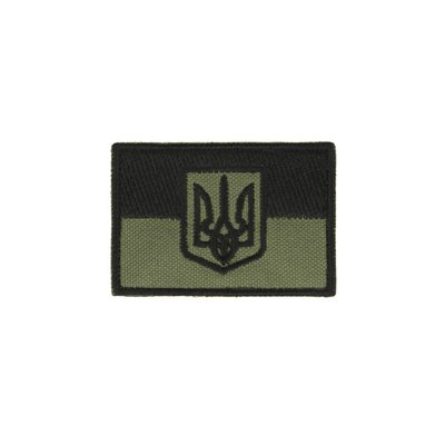 Нашивка на липучці Dozen Velcro Flag Patch "Trident - Olive" (7 * 4,5 см) 2914950060923 фото