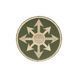 Нашивка на липучці Dozen Velcro Round Patch "Chaos Star &mdash; Olive" (8 * 8 см) 2914950061715 фото 2