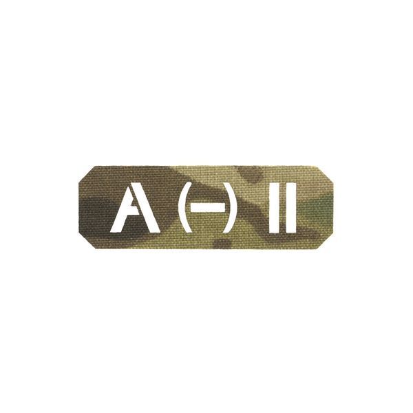 Нашивка на липучке Dozen Velcro Blood Group Patch (A - II) "Multicam" (2,5 * 7,5 см) 2914950062071 фото