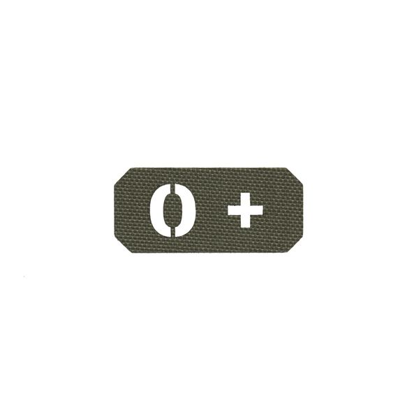 Нашивка на липучке Dozen Velcro Blood Group Patch (O +) "Olive" (2,5 * 5,5 см) 2914950061548 фото