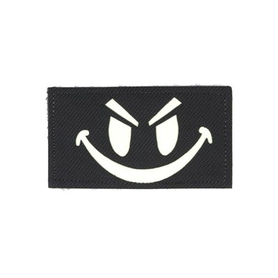 Нашивка на липучке Dozen Velcro Smiley Patch "Black/White" (9 * 5 см) 2914950059743 фото