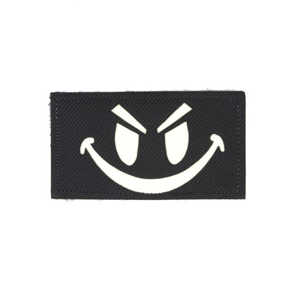 Нашивка на липучці Dozen Velcro Smiley Patch "Black/White" (9 * 5 см) 2914950059743 фото