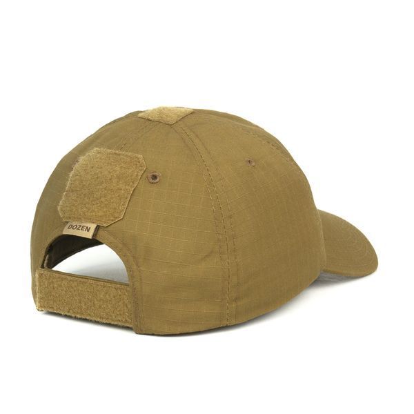 Бейсболка тактическая Dozen Tactical Cap Velcro Panels Rip-Stop 65/35 "Coyote" 2914950066949 фото