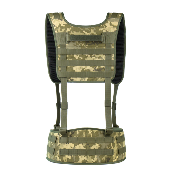 Ремінно-плечова система (РПС) Dozen Tactical Unloading System &mdash; HF With Back "Pixel MM14" Розмір L HF Wb Px L фото