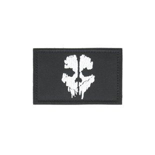 Нашивка на липучці Dozen Velcro Silhouette Patch "Black/White" (8 * 5 см) 2914950063139 фото