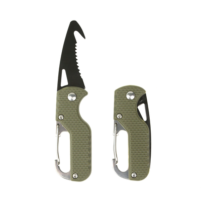 Карабин тактический Dozen Tactical Rope Cutting Knife "Olive" 2914950064518 фото