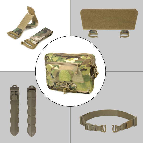 Напашник Dozen Front Pouch For Ballistic Protection - Universal (Molle) "MultiCam" (24 * 17,5 см) DFPFBPMc-Molle фото