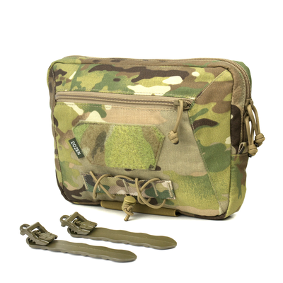 Сумка-напашник з кліпсами Dozen Front Pouch For Ballistic Protection - Universal (Clips) "MultiCam" DFPFBPMc-Clips фото