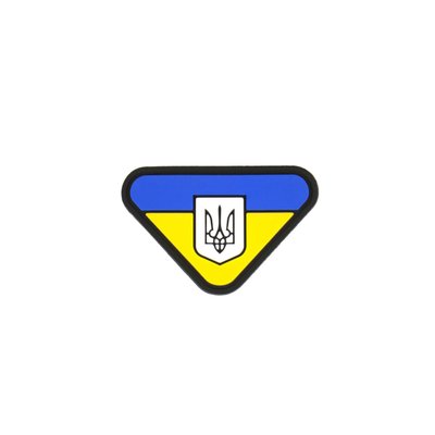 Нашивка на липучці Dozen Triangle Flag "Ukraine" (4 * 2,5 см) 2914950061234 фото