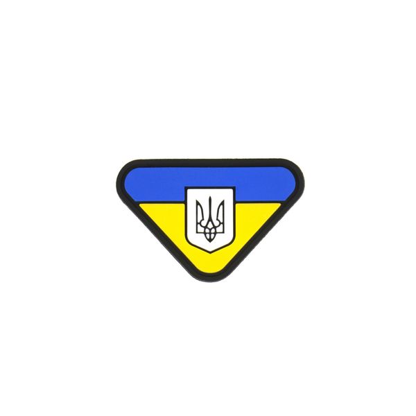 Нашивка на липучке Dozen Triangle Flag "Ukraine" (4 * 2,5 см) 2914950061234 фото