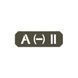 Нашивка на липучці Dozen Velcro Blood Group Patch (A - II) "Olive" (2,5 * 7,5 см) 2914950061494 фото 2