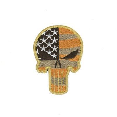 Нашивка на липучці Dozen Velcro Skull Shape Patch "Orange" (9 * 6,5 см) 2914950060312 фото