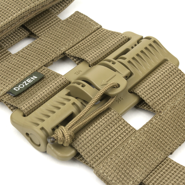 Адаптер системы быстрого бокового сброса Dozen Quick Release System Kit - MOLLE (комплект - 2 шт) "Coyote" 2914950064709 фото