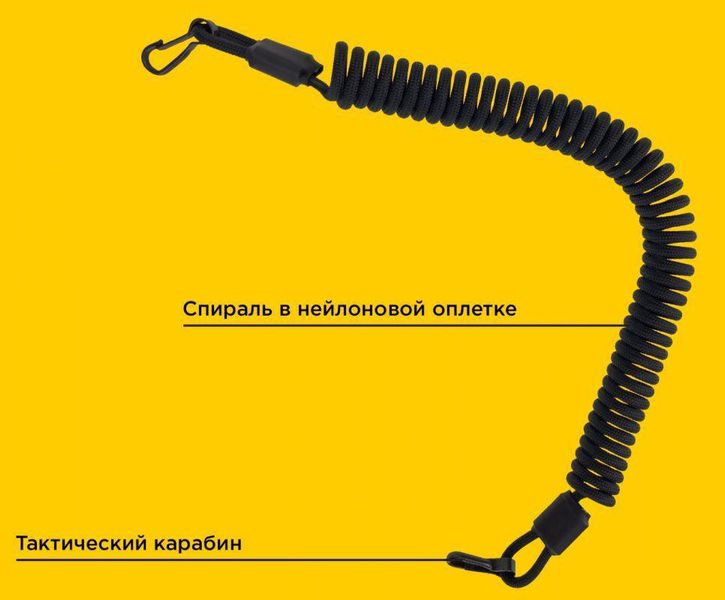 Страховочный шнур Dozen Tactical Safety Cord - Carabine "Olive" 2914950059361 фото