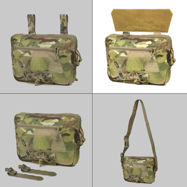 Напашник Dozen Front Pouch For Ballistic Protection - Universal (Velcro) "Multicam" (24 * 17,5 см) без пакету DFPFBPMc-Velcro фото