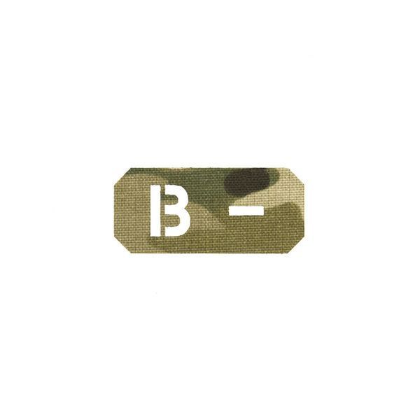 Нашивка на липучці Dozen Velcro Blood Group Patch (B) "Multicam" (2,5 * 5,5 см) 2914950061968 фото