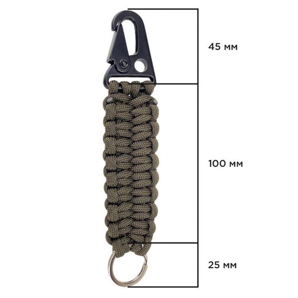 Брелок Dozen Tactical Paracord Keychain - 2 in 1 "Olive" 2914950059408 фото