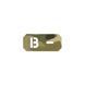 Нашивка на липучці Dozen Velcro Blood Group Patch (B) "Multicam" (2,5 * 5,5 см) 2914950061968 фото 1