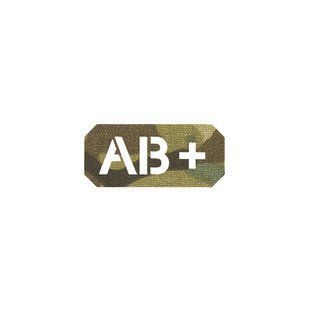 Нашивка на липучці Dozen Velcro Blood Group Patch (AB +) "Multicam" (2,5 * 5,5 см) 2914950061982 фото
