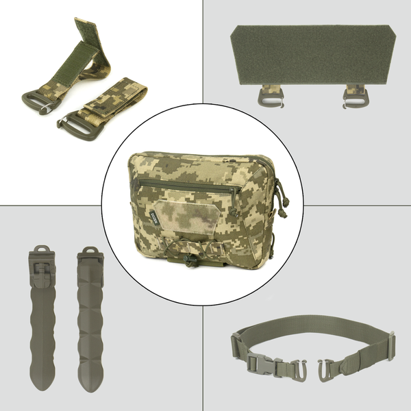 Напашник Dozen Front Pouch For Ballistic Protection - Universal (Molle) "Pixel MM14" (24 * 17,5 см) без пакета DFPUM14-Molle фото