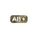 Нашивка на липучке Dozen Velcro Blood Group Patch (AB +) "Multicam" (2,5 * 5,5 см) 2914950061982 фото 1