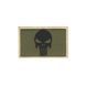 Нашивка на липучке Dozen Velcro Skull Patch "Olive" (8 * 5 см) 2914950060640 фото 2