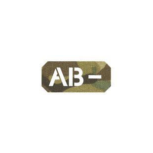 Нашивка на липучці Dozen Velcro Blood Group Patch (AB &mdash;) "Multicam" (2,5 * 5,5 см) 2914950061999 фото