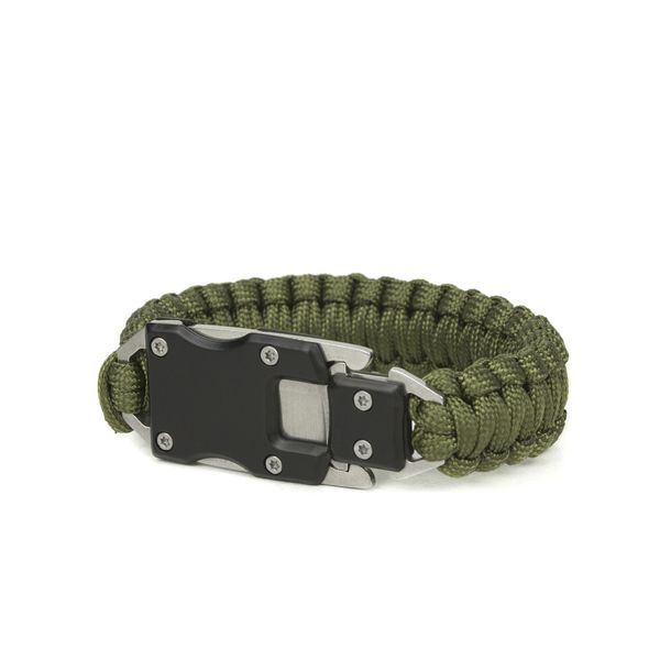 Браслет Dozen Tactical Paracord Bracelet With Knife "Olive" 2914950061128 фото